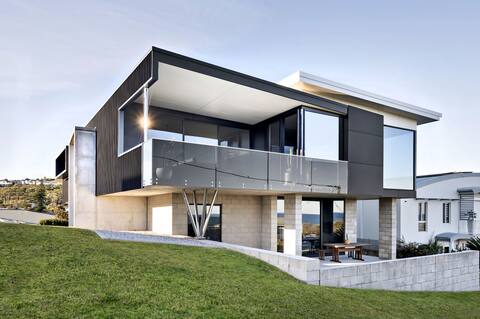 Designer home with pool, ocean view, walk to beach