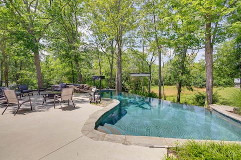 Pool, Hot Tub & Outdoor Theater: Franklin Retreat