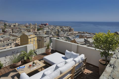 Luxury apartment with 35 m2 rooftop