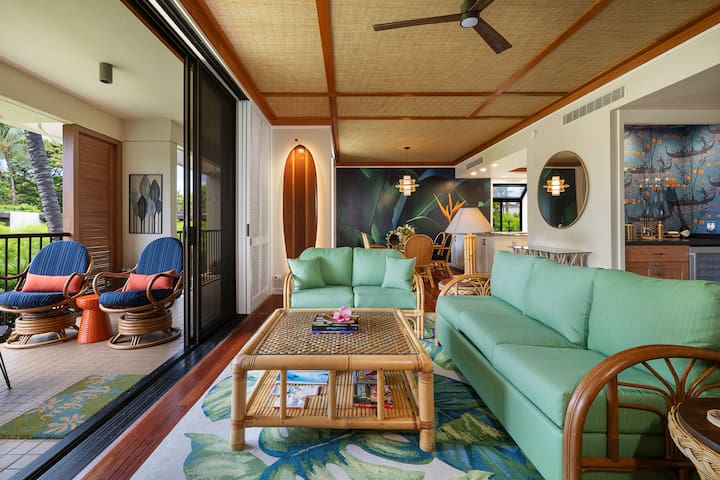 Bright 2nd Story, Ancient Hawaiian Pond View condo