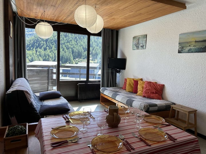 Superbe T2 Montagnard, 6 Pers, Balcon, Parking - Briançon