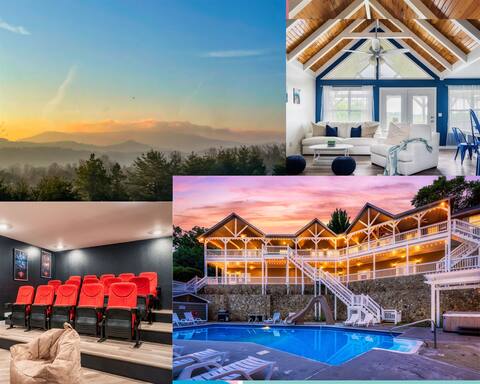 Swim All Year! Waterslide, Sleeps 26, Mtn View