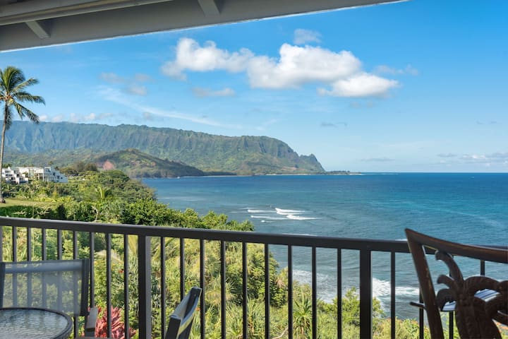 Pali Ke Kua #222 - Breathtaking Ocean Views! - Princeville, HI