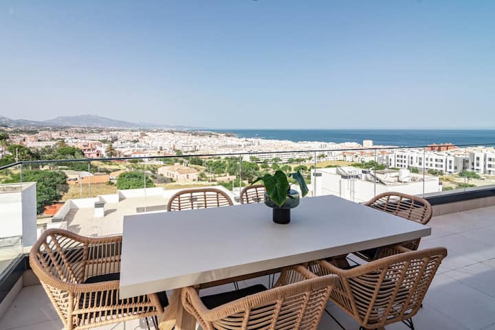 Lme9. F1- Penthouse, Amazing Views, Families Only - エステポナ