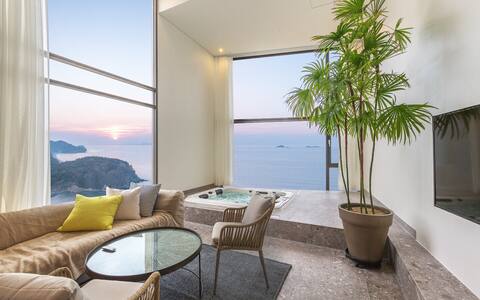 # Buan # All rooms equipped with spa # Healing 203 (open loft, spa)