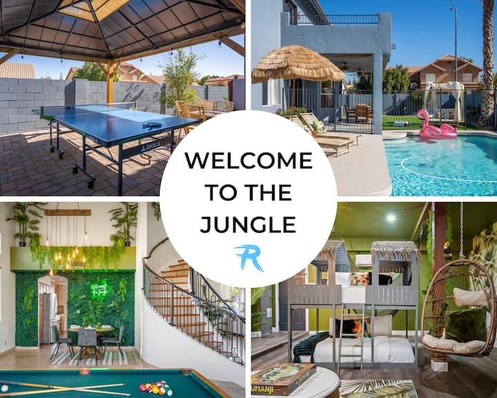 Mesa AZ Jungle by ReblPoolSpaGamesDog Friendly Houses for Rent in