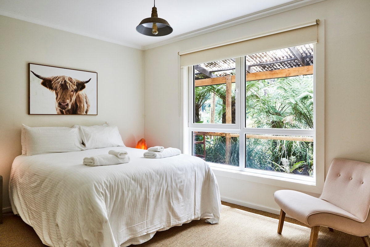 第二间卧室的加大双人床可以确保您好好休息