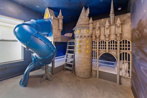 Grand Home w/ Wizards Theme RM, Bowling & Theater