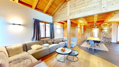 Casa-Le Cherk Chalet 300m2 jacuzzi sauna Vars