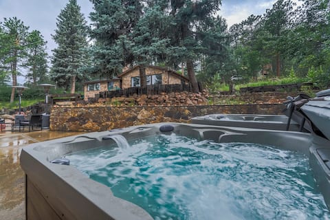 Lower Stone Lodge | Hot Tub| Game Room| Lower Unit