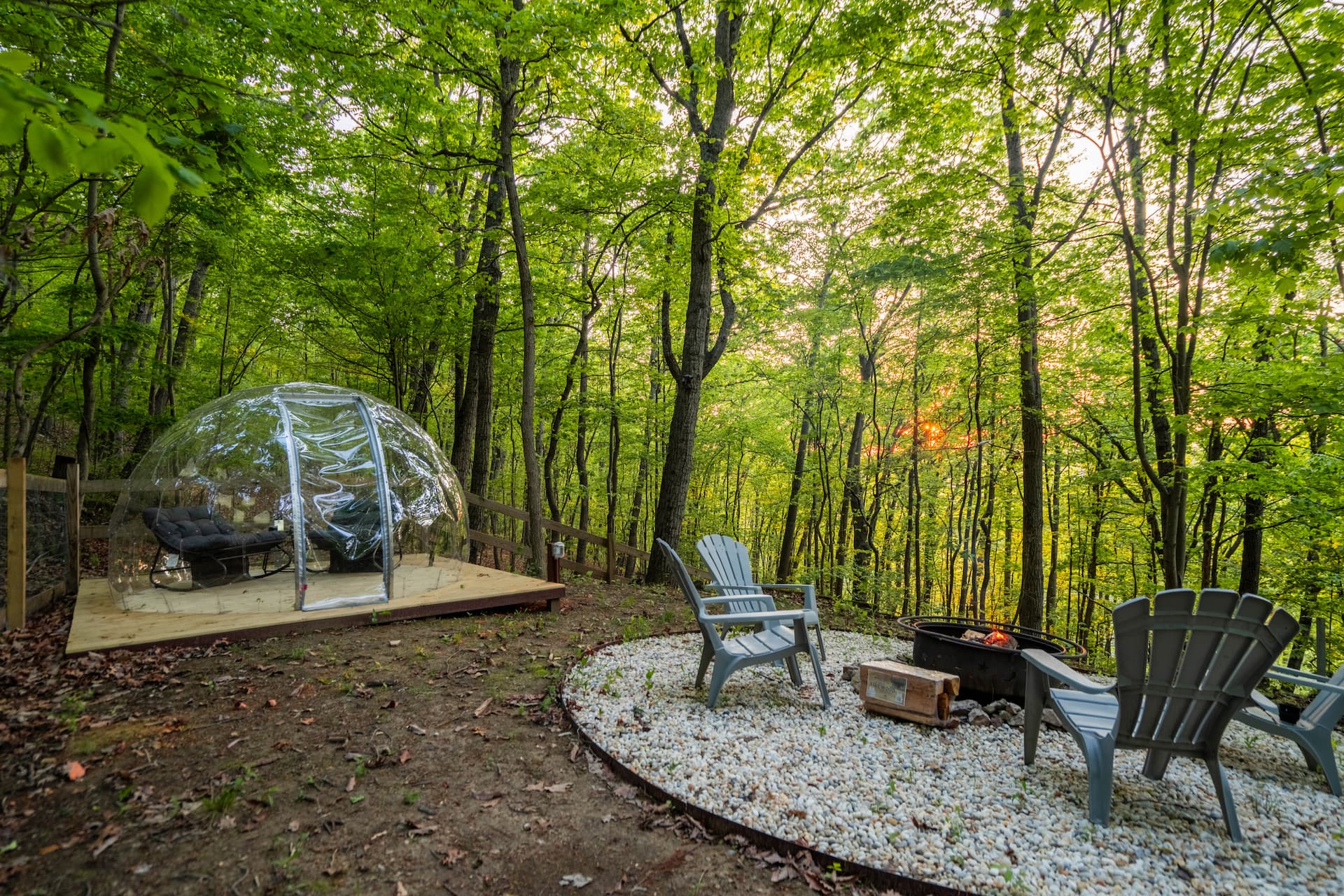 Geodome · Fire Pit · Pet Friendly · Ridgeline View
