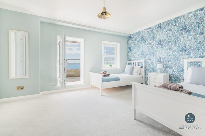 ห้องเตียงแฝดและการเข้าถึงระเบียง