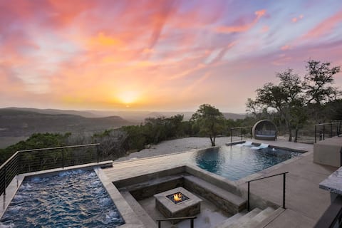 Glam Luxury Home! Infinity Pool•HotTub•Games•Views