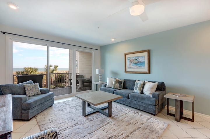 Beachside Colony Resort Oceanfront Townhome - Tybee Island, GA