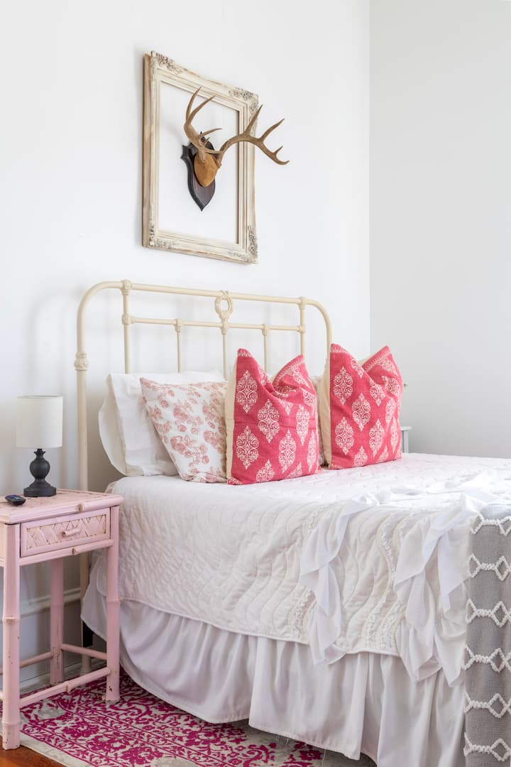 The back bedroom is full of charm!
