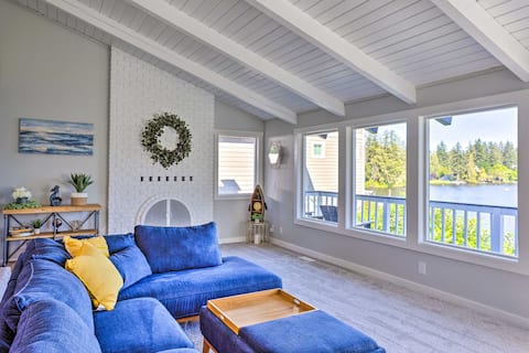 Lakeside Lacey Gem w/ Sauna + Private Dock