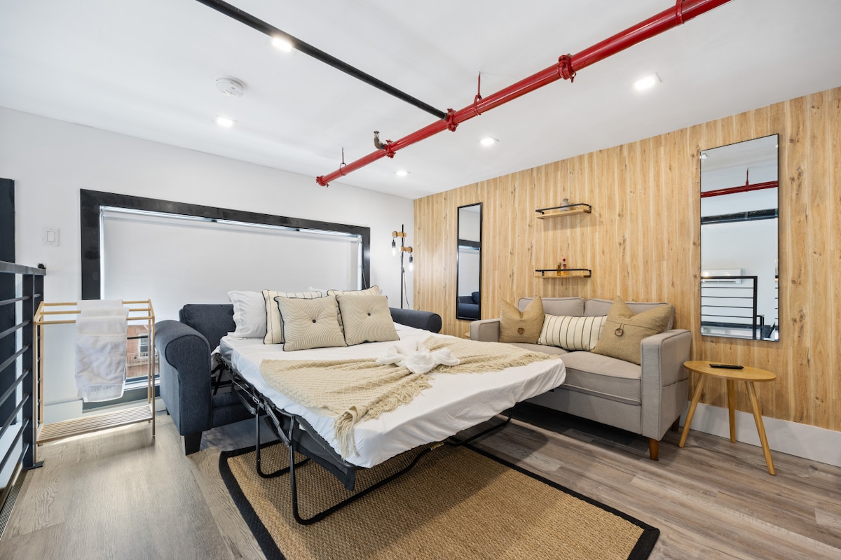 Beneath the warm glow of ambient lighting, the room takes on an intimate allure, setting the perfect mood for nights of passion and indulgence.