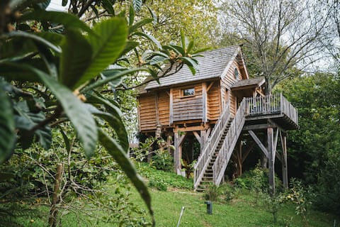 Cabin located in a natural environment, located be