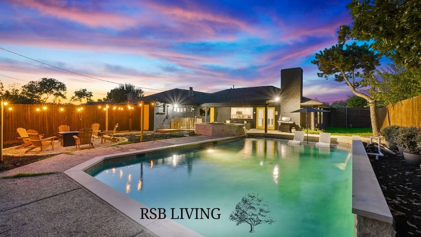 Posh 6BR/3B Home with Pool, Media/Game Room & Ho