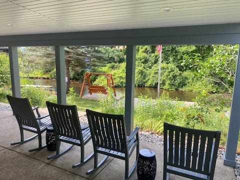 Riverfront Retreat in Grayling