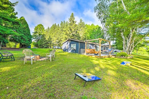 Riverfront Home w/ Dock ~ 6 Mi to Cheboygan!