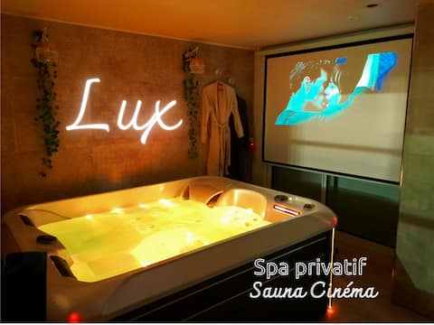 Lux, private spa room Valenciennes, cinema-spa