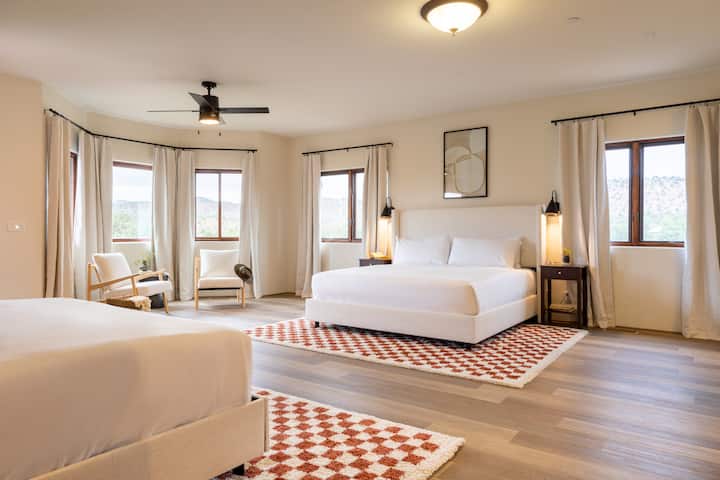 Bedroom 7 features two king beds.