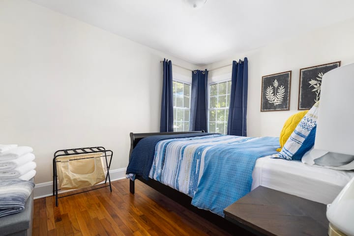Relax and recharge in this bright and comfortable bedroom.