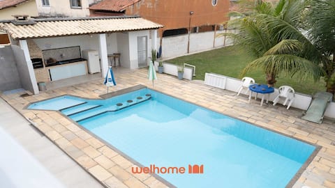 House in Iguaba Grande with pool 300m from the lagoon