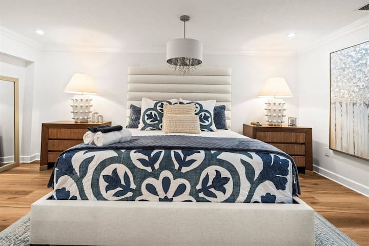 King bed in Primary Bedroom for maximum comfort