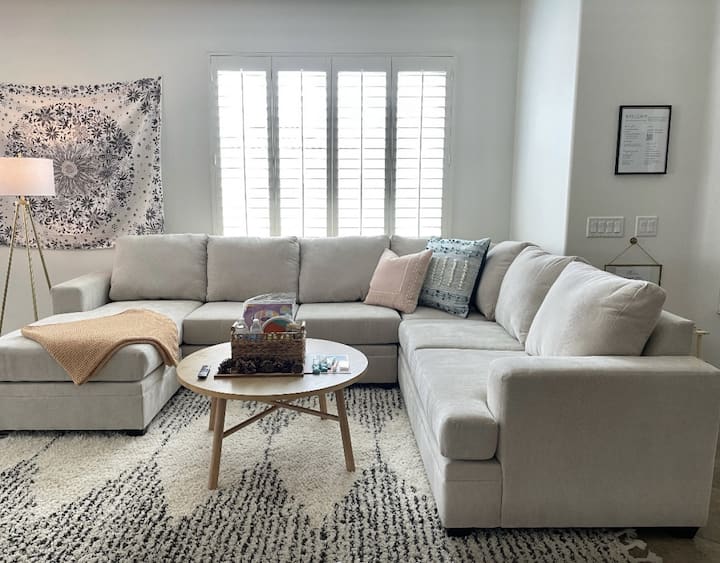 Upgraded couch in living room