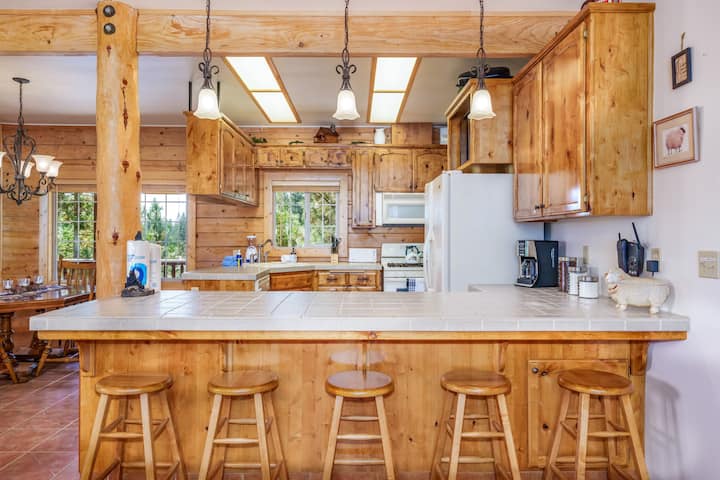 Bass Lake Log Home - Dog Friendly! - Bass Lake, CA
