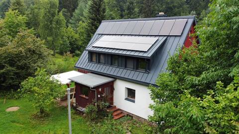 Holiday home (120 sqm) with terrace (cottageWaldhäus 'l)