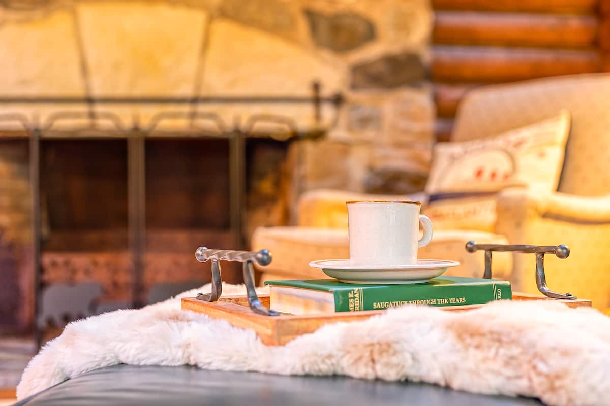 Airbnb cabin interior detail photo