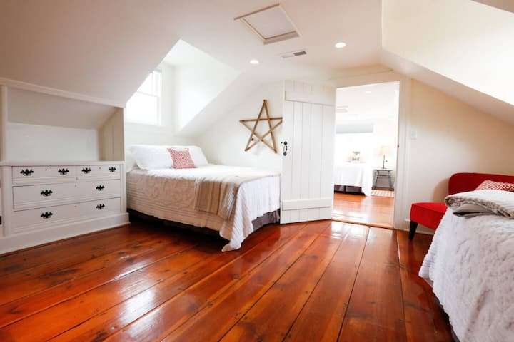 Upstairs Bedroom- "Family Suite" front in main house