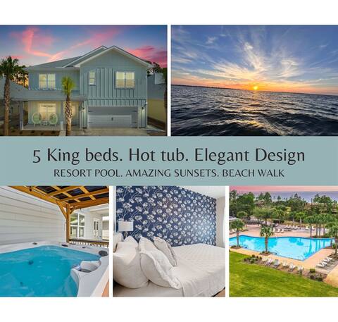 Private hot tub| Golf Cart