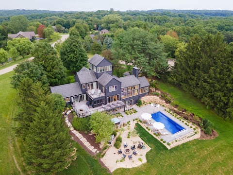 Private Galena Escape w/ Heated Pool and Views