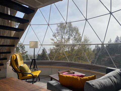 Dome #3 ocean view at Domaine Renard