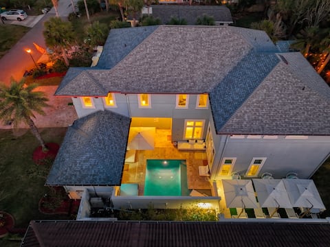 Elegant and Spacious Beach Estate with Heated Pool