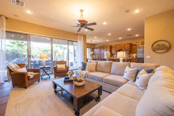Living Room right off the kitchen