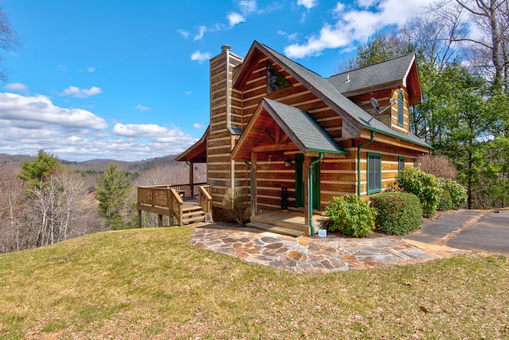 Zen Bear Cabin - Quiet, Walk To New River, Views! - 분