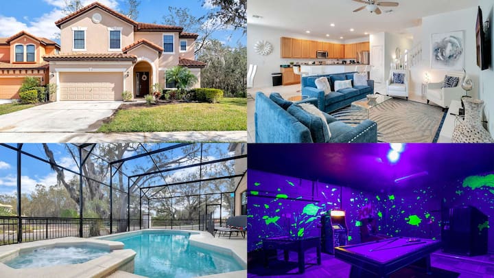 Luxury Pool/jacuzzi Home All Ensuite Bedrooms, Sleeps 22, Great Resort/location. - Kissimmee, FL