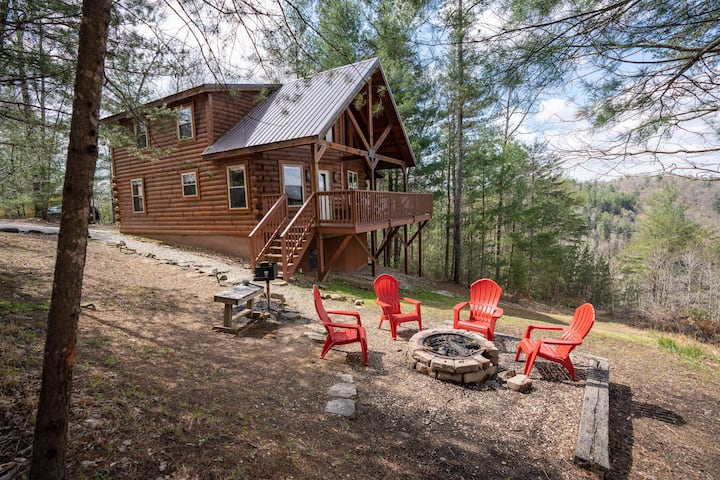 Sundancer- Cliff Line View, Hot Tub, Wifi - Slade, KY