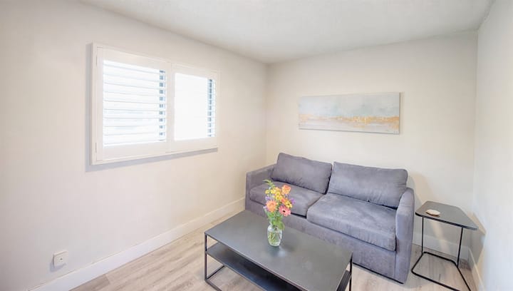 La habitación familiar incluye sofá con cama extraíble queen y mesa de café. Tiene capacidad para dos huéspedes.