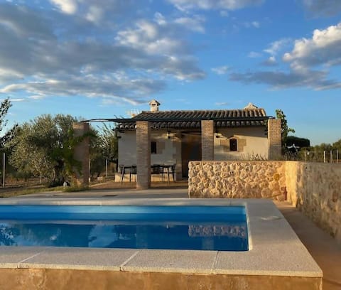 Casita rural entre olivos