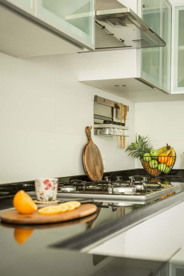 Fully equipped kitchen
