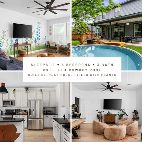 Botanist Retreat -Pet-Friendly E. Austin Home|Yard