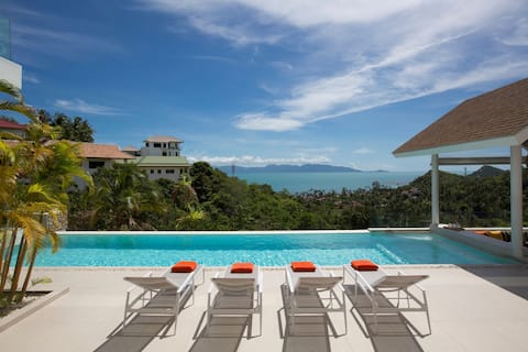 Jungle Beach Villa Luxury 4 Br SeaView