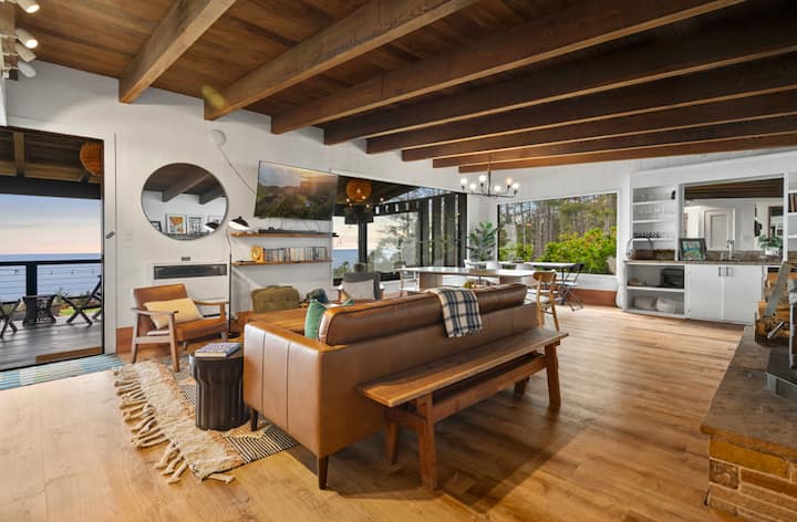 Remodeled Living Room with expanded seating