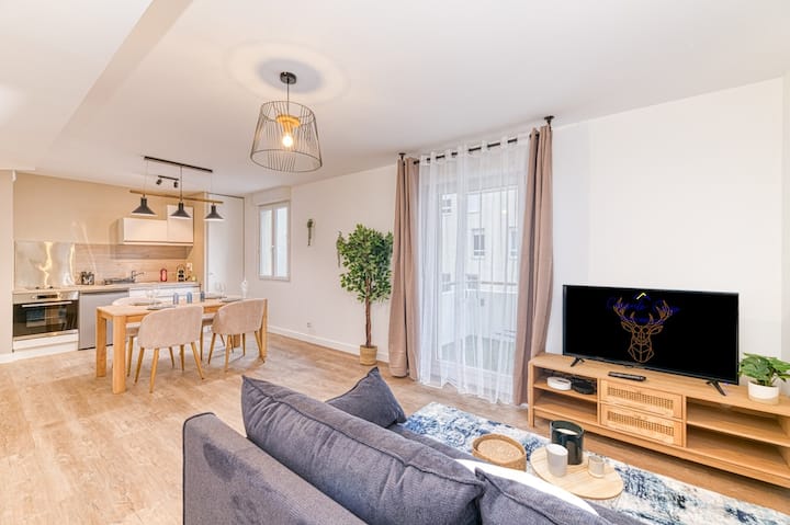 Quartier Gare, 2 Personnes, Wifi Fibre, Balcon - Grenoble